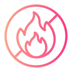 No Fire gradient icon