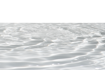 White water with ripples on the surface. Defocus blurred transparent white colored clear calm water surface texture with splashes and bubbles. Water waves with shining pattern texture background.