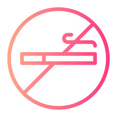 no smoking gradient icon