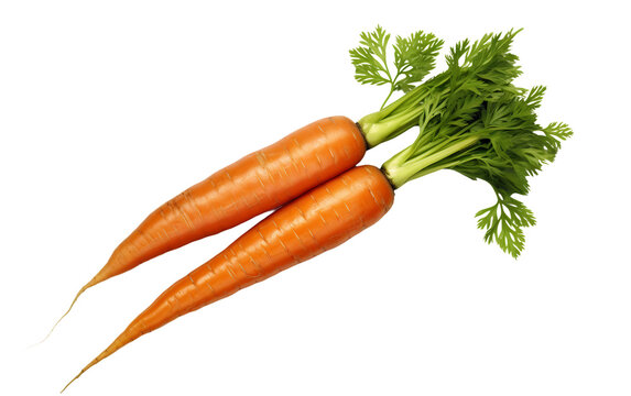 Vibrant Carrot On Transparent background