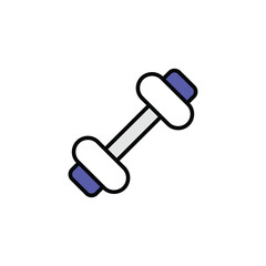 Dumbble icon design with white background stock illustration