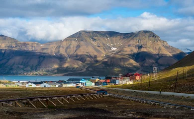 Raamstickers Longyearbyen town © Sunil Singh