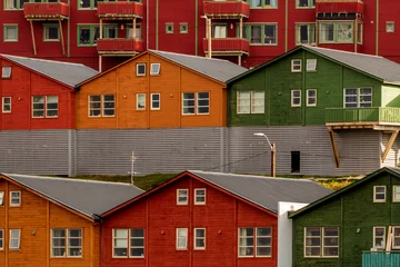 Raamstickers Longyearbyen town © Sunil Singh