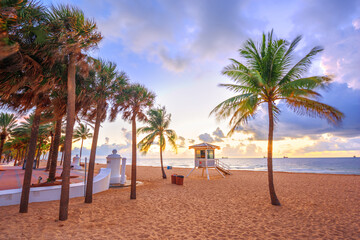 Fototapeta premium Fort Lauderdale Beach, Florida, USA