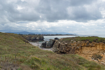 Sea landscape with clouds