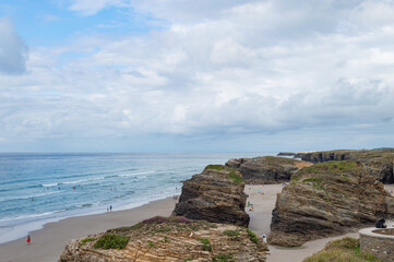 Sea landscape with clouds