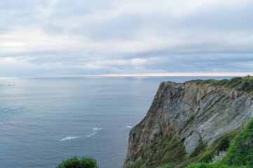 Sea landscape with clouds