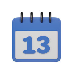 Day 13 3d icon