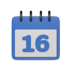Day 16 3d icon