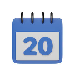 Day 20 3d icon
