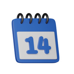 Day 14 3d icon