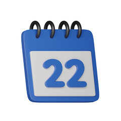 Day 22 3d icon