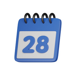 Day 28 3d icon