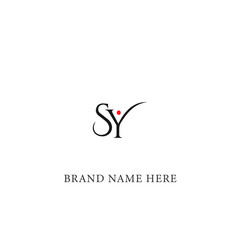 SY logo. S Y design. White SY letter. SY, S Y letter logo design. Initial letter SY linked circle uppercase monogram logo. S Y letter logo vector design. 