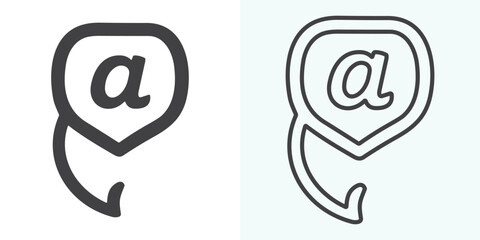 Email envelope icon vector illustration. Mail icon set. email icon vector. E-mail icon. Envelope illustration