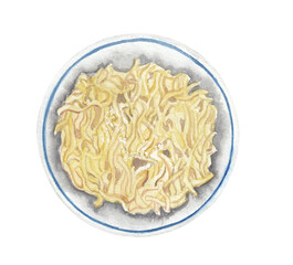 Macaroni and cheese dish Watercolor food Handpainted illustration Great for cookbook, menu design, recipe, restaurant and coffee shops or kitchen decor