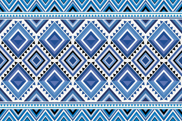 Traditional ethnic,geometric ethnic fabric pattern for textiles,rugs,wallpaper,clothing,sarong,batik,wrap,embroidery,print,background, illustration - obrazy, fototapety, plakaty
