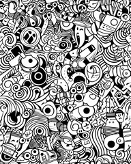 Doodle Seamless Graphic Scalable SVG File -  Unique Niche Design - Digital Download for Versatile Use - A4