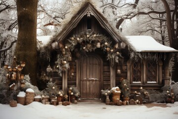 hristmas decorative arch decorated