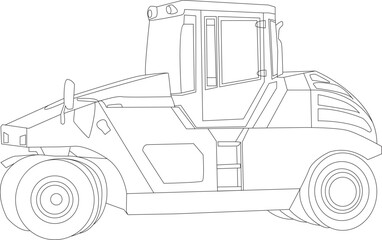 Contraction Vehicles coloring page