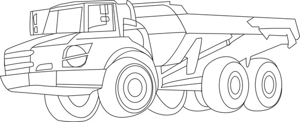 Contraction Vehicles coloring page