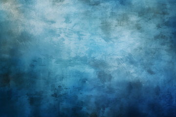 Abstract grunge background with textured old blue wall.