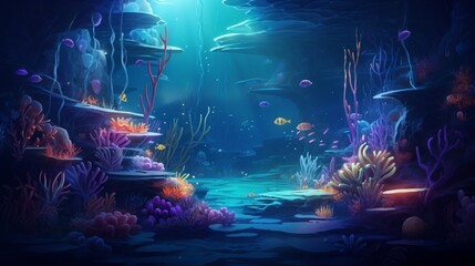 A world beneath the water filled with fish and corals