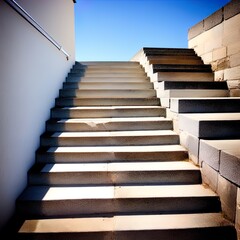A flight of stone stairs outdoors. Great for stories of travel, adventure, mystery, religion, architecture and more. 