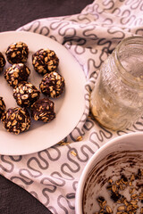 Healthy chocolate balls