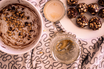 Healthy chocolate balls