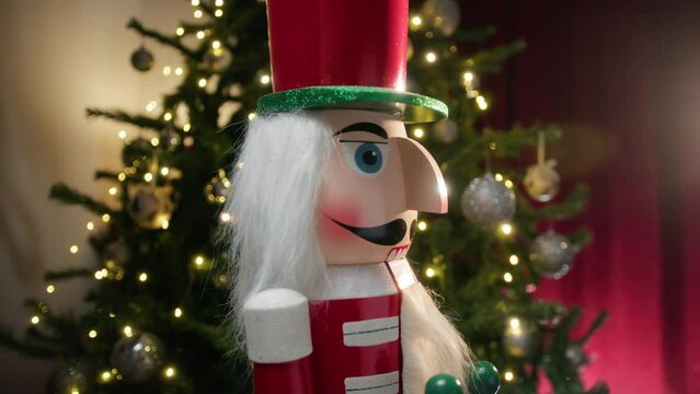 the magic of christmas in the eyes of a nutcracker 