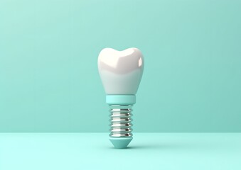 Tooth implant, 3d image generative ai.