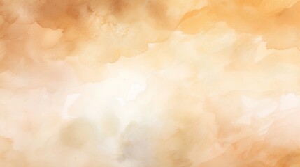 Obraz premium An artistic abstract watercolor background with a harmonious blend of beige tones, creating a soft, neutral, and versatile backdrop for various design projects.