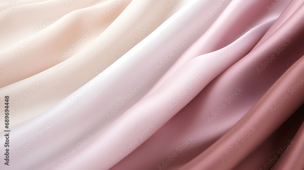 Poster a highresolution image showcasing a closeup of a fabric texture with a soft, pastel color gradient. 