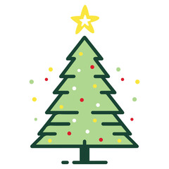 Christmas tree for celebration, the tree for decoration on Christmas