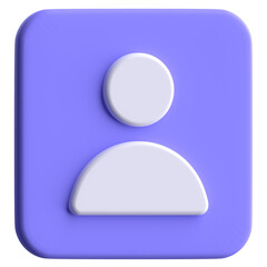 user 3d icon design