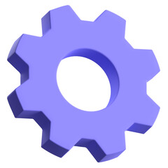 gear 3d icon design