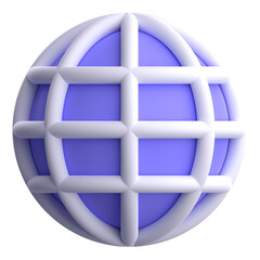 Globe 3D Icon