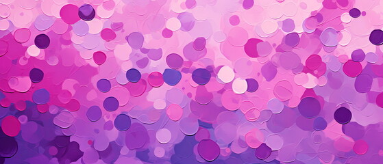 Abstract background with circles. Banner illustration. Pink, purple, violet colors.