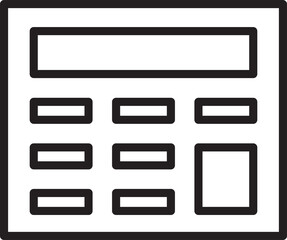Calculator Line Icon
