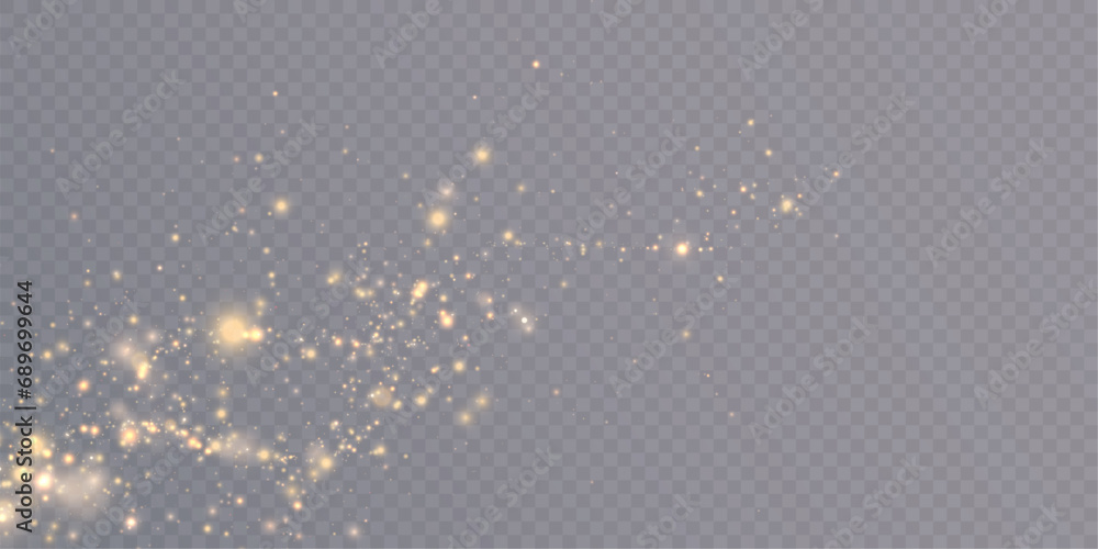 Poster bright christmas glitter background design. bokeh light effect of an explosion of flickering particl