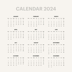 Calendar for 2024