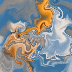 fuild art background. Abstract colorful acrylic liquid pouring paints