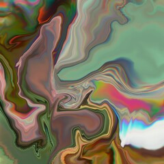 fuild art background. Abstract colorful acrylic liquid pouring paints