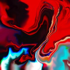 fuild art background. Abstract colorful acrylic liquid pouring paints