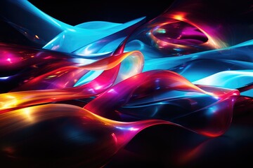 A colorful abstract background with lots of lights