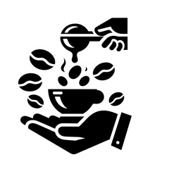 roasted coffee beans vector