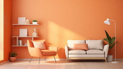 trendy  modern inerior designe in the 2024 color of the year