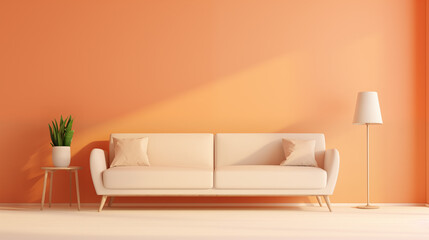 trendy  modern inerior designe in the 2024 color of the year