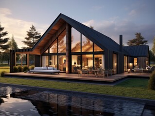 Fototapeta premium A Modern House Design
